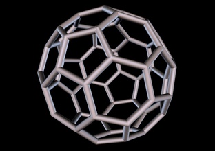 046 mathart archimedean solids truncated icosaedro 01 10cm archimede solidi troncato scienza matematica 3d print model - Mito3D