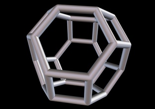 049 mathart-archimedean solids-truncated octahedron 01-10cm science mathart archimedean solids truncated math 3d print model - Mito3D