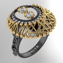 051 rign jóias precioso ouro bronze brilhando anéis 3d print model - Mito3D