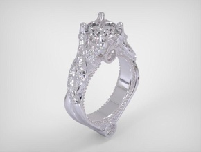 0533 düğün-yüzük takı düğün nişan değerli gem mücevher elmas yüzük taş Safir zümrüt taşlar altın brillante parlak 3d print model - Mito3D