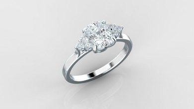 0535 nişan yüzük düğün değerli mücevher elmas platin takı taş safir zümrüt ametist topaz taşlar parlak altın elmaslar yüzükler 3d print model - Mito3D