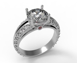 0538 anello di nozze gioielli matrimonio fidanzamento preziosi gemma gioiello diamante disco platino zaffiro emerald gemme brillante oro i diamanti argento anelli 3d print model - Mito3D