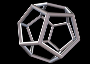 058 dodecaedro 20 cm 13mm poliedro talla platónico sólido ciencias matemáticas 3d print model - Mito3D