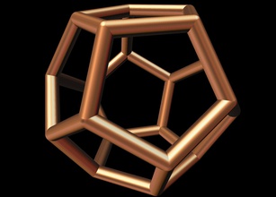 059 dodécaèdre 20 cm de 16mm la science le polyèdre taille solide platonique les mathématiques 3d print model - Mito3D