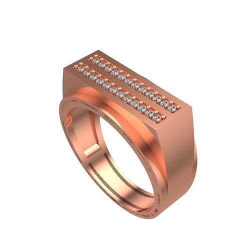 092 - gents ring fancy men gold cad design silver diamond luxury fashion rhodium wedding jewelry rings 3D print model - Mito3D