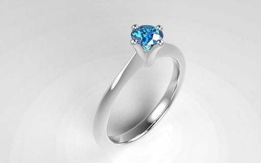 0 35 quilate solitario anillo Anello joyería joya anillos diamante oro plata brillante Moda compromiso matrimonio amore 3d print model - Mito3D