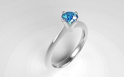 0 40 quilate solitario anillo Anello joyería joya anillos diamante oro plata brillante Moda compromiso matrimonio amore 3d print model - Mito3D