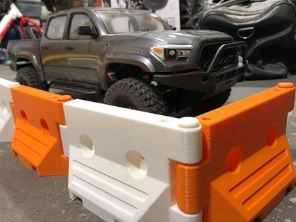 1 10 rc Rahmen Wasser Barriere Wagen Drift Spur Crawler DIY Zubehör Fahrzeug druckbar Hobby 3d print model - Mito3D