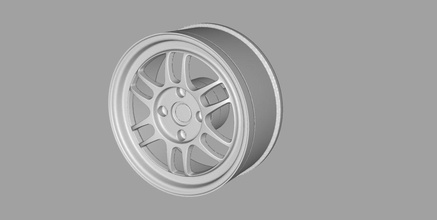 1-24 scale enkei rpf01 rim 15 inch rims wheels automotive cars vehicle racing scalemodel kit plamo hobby diy 3d print model - Mito3D