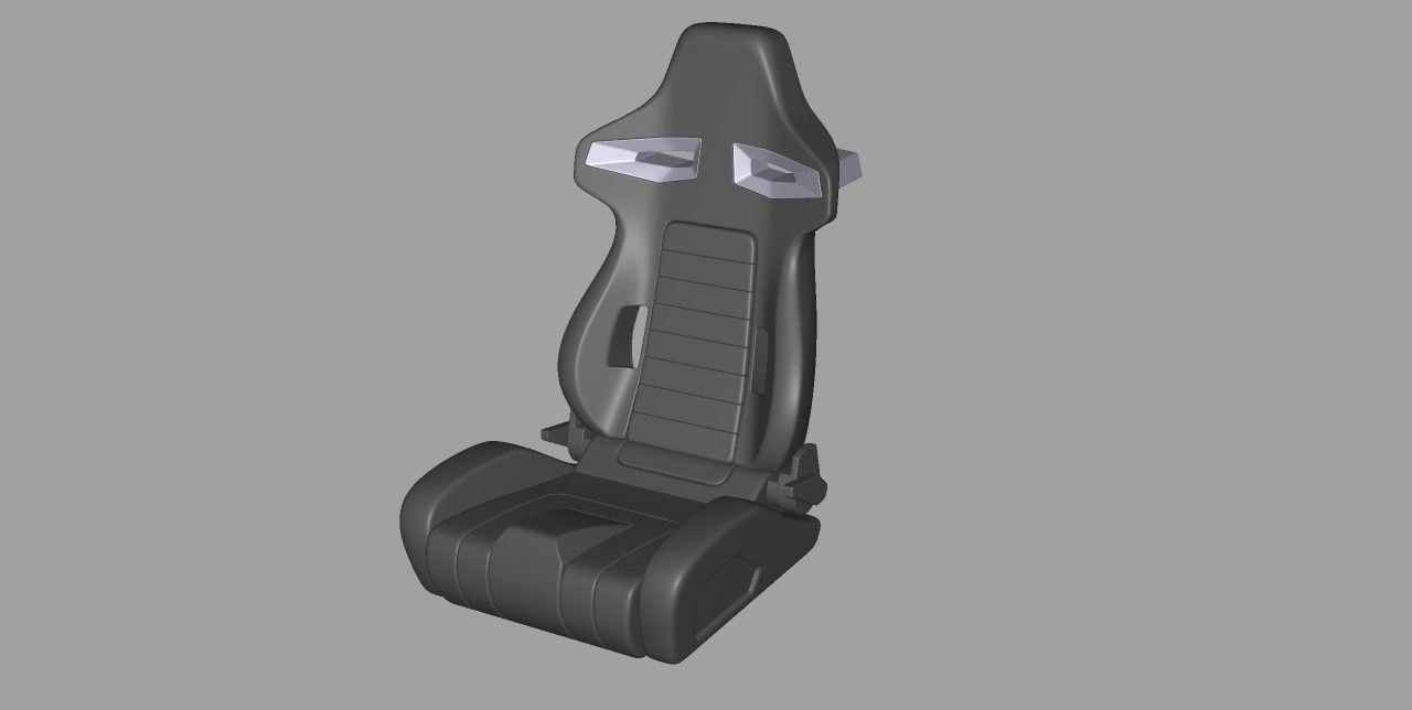 1 24 rahmen recaro r333 sitz maßstabgetreues modell kit wagen automobil fahrzeug hobby diy 3D print model - Mito3D
