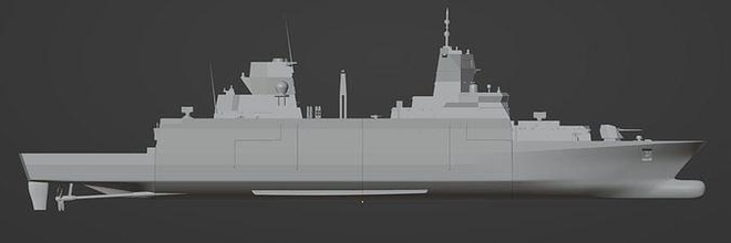 1 350 escala alemán f125 class fragata armada militar marina embarcacion combate buque guerra embarcación naval barco acorazado vehículo pasatiempo bricolaje diy 3d print model - Mito3D