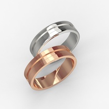 100413 regolare squillare banda design gemma gioielleria argento stampabile oro largo platino diagramma crescita gioiello braccialetto engegment bellezza moda triplicare d'oro anelli 3d print model - Mito3D
