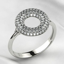 100 gems circle pave fashion gold ring jewel gem rhino rhodium plating 3dprint print diamond wedding engagement brilliant ruby sapphire emerald citrine silver jewelry rings 3d print model - Mito3D