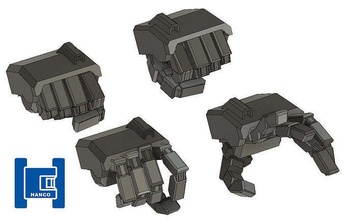 100 robot manipulator gundam hand square type finger games toys 3d print model - Mito3D
