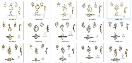 100 conjuntos joalheria pronto impressão 3dm jóia anel argolas jóias designer dis fusão moda prata ouro diamante gema esterlina brilhante noivado imprimível vintag pingentes 3d print model - Mito3D