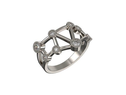 1036 ring Diamanten Ring Engagement Schmuck Gold Silber Design 3d Modellieren Drucken cad Solitär Billion Oval Heiligenschein Lünette pflastern Diamant druckbar Ringe 3d print model - Mito3D