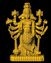 10 avatar narayana gold jewelry sculpture art buddha ancient printable necklace antique symbol silver gem pendants 3d print model - Mito3D