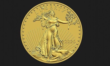 10 dollar liberty coin dollars gold american 1986 eagle lady statue mint 3d printable art coins badges 3d print model - Mito3D