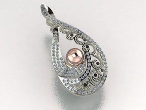 10 diamante colgante pendiente mujer 3dm detalles joyería joya diseñador oro plata anillo Boda 3d print model - Mito3D
