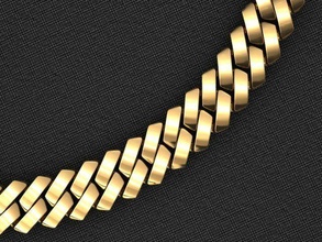 10 mm cuban square link chain bracelet or necklace miami monaco linkchain gold silver jewel jewellery jewelry 3dprint printable diamond chocker hiphop bracelets necklaces 3d print model - Mito3D