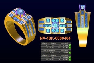 10 models diamond ringman 12 gold jewelry ring man 3dprint kho3d rings 3d print model - Mito3D