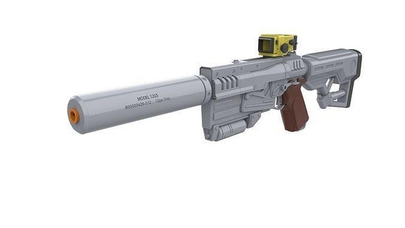 10mm blaster ricaduta 4 commerciale stampabile stl giocattolo mestiere Fai pistola cannone cosplay video gioco pelle 10 mm Giochi giocattoli 3d print model - Mito3D