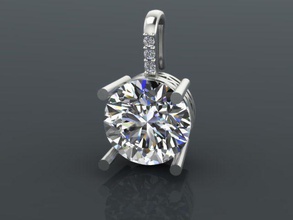 10mm Ohrringe Schmuck drop Stollen Diamanten Mode elegant 3d print model - Mito3D