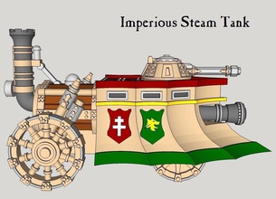 10mm imperioso vapor tanque mestre guerra hordas steampunk fantasia martelo quente jogos brinquedos 3d print model - Mito3D