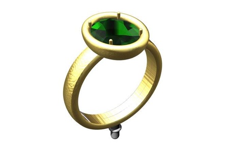 11 Anello anelli oro argento metal compromiso matrimonio boquilla boda regalo joyería joya anillos 3d print model - Mito3D