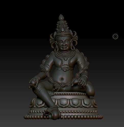 11th 12th siglo Buda Noreste India 3d imprimible precisión Arte esculturas 3D print model - Mito3D