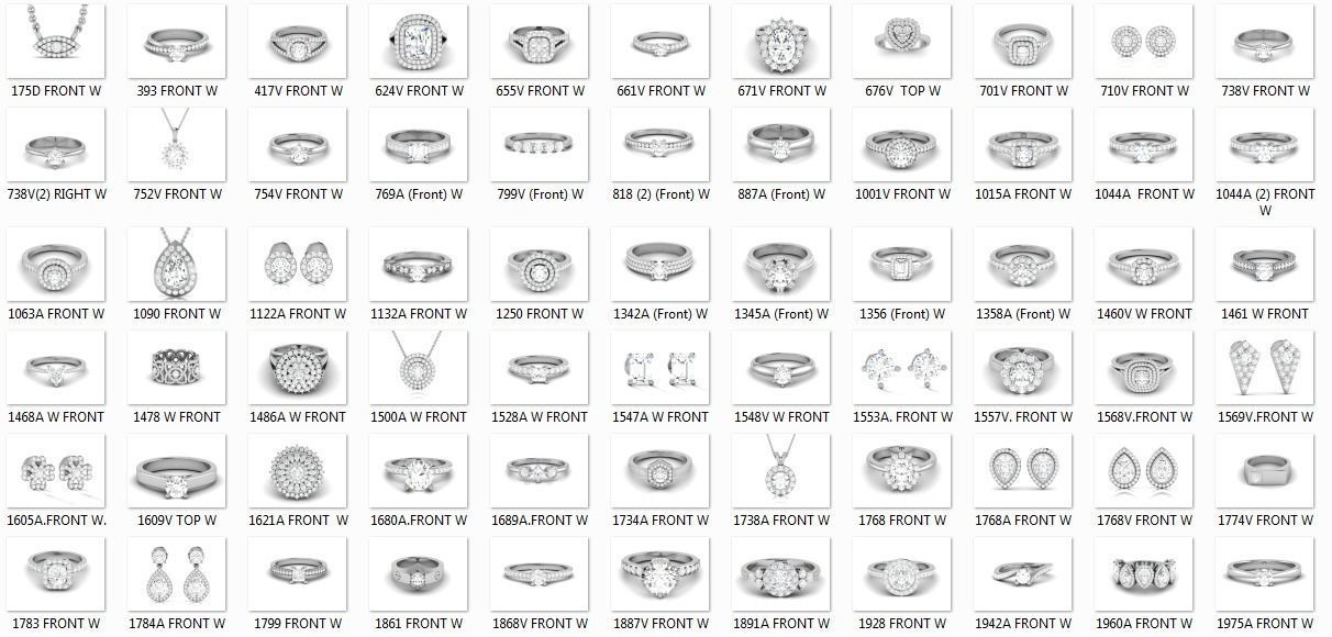 125 anello solitario orecchini ciondolo 3dm dettagli rendering gioielli anelli solitaire diamante disco di platino matrimonio fidanzamento gioiello argento bianco oro preziosi gli con borchie hoops 3D print model - Mito3D