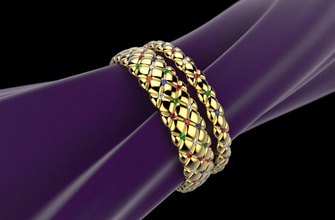 12 Armbänder kopieren faber-je 3d-Druck Schmuck gold braslrt diamond Silber 3dprinting Juwel drucken 3d design 3d print model - Mito3D