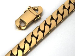 13 mm miami kubanisch verknüpfung kette armband or halskette armbänder silber gold schmuck kettenglied sterling juwel 3dprint druckbar 3d print model - Mito3D