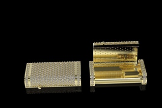 13mm 1inch cubain chaîne fermer clé pierres tailles modèles serrures broche bijoux bijou liens diamants miami or argent chaînes broches colliers 3d print model - Mito3D