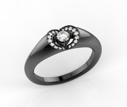141217 frio anillo joyería joya clásico canalla imprimible prototipos ligero oro diamante neoclásico Moda lujoso plata anillos 3d print model - Mito3D