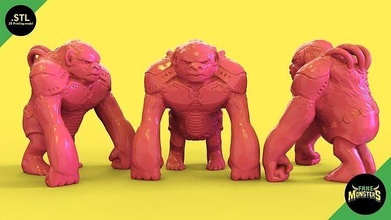 14 krome sahte canavarlar oyuncak yazdır baskı stl retro canavar kaiju şekil zindanlar yaratıklar nostaljik heykel savaşçılar goril keshi oyunlar oyuncaklar 3d print model - Mito3D