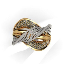 14 ring-neue solitaire Schmuck ring diamond Hochzeit gold Kleidung Ringe 3d print model - Mito3D