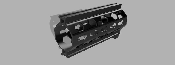 150mm panal guardamanos nerf represalia personalizado nerfretalador juegos juguetes 3d print model - Mito3D