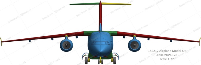 152212 antonov an 178 aeronave avión jet pasatiempo bricolaje diy 3d print model - Mito3D