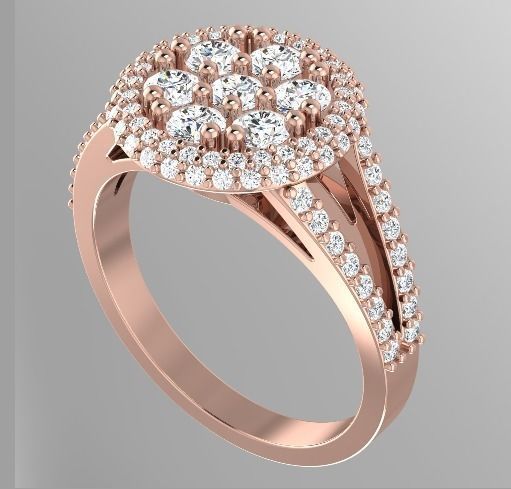 159 female ring earrings kolco sergi dlya pechati 3dmodel printable sterling fashion jewelry rings 3D print model - Mito3D