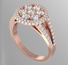 159 female ring earrings kolco sergi dlya pechati 3dmodel printable sterling fashion jewelry rings 3d print model - Mito3D