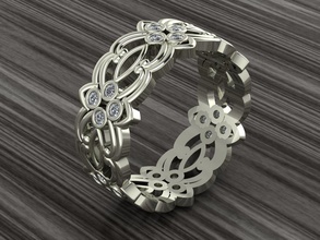 15 diamond rings ring jewelry gold silver jewel jewellery wedding gem fashion 3d print model - Mito3D