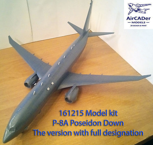 161215 modello kit boeing p 8a poseidon aeromobili aereo militare jet passatempo fai giochi giocattoli 3D print model - Mito3D