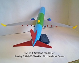 171213 boeing 737-900 sharklet airplane aircraft 737 600 700 800 900 airbus hobby diy 3d print model - Mito3D