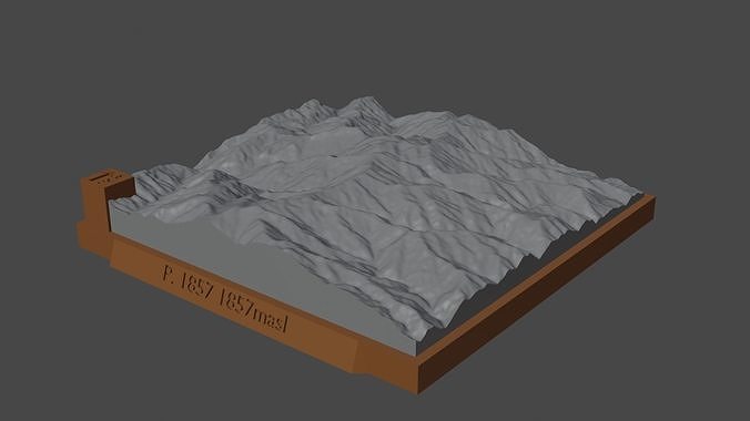 1857 montaña paisaje volcán terreno ambiente naturaleza fotogrametría elevación dem Ciencias 3D print model - Mito3D