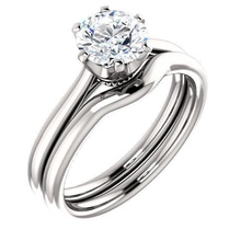 18 diamond ring jewelry gem precious carat engagement luxury pendant silver printable jewel fashion engagem sterling rings 3d print model - Mito3D