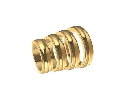 18 Casamento banda 2965 jóias joalheria imprimível moda anel prototipagem designer leve noivado 3d cafajeste Projeto charme sinete declaração texto argolas 3d print model - Mito3D