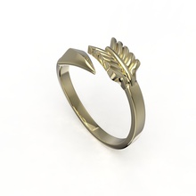 190805r seta sd jóias o detalhe clássico cad printable prototipagem luz ouro diamante de estilo neoclássico a moda fantasia pessoas anel anéis gem prata arqueiro longbow 3d print model - Mito3D