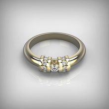 190813r anillo clásico sd la joyería detalle cad imprimible creación de prototipos luz oro el diamante estilo neoclásico moda lujo personas plata gem sterling 515 los anillos 3d print model - Mito3D