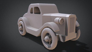 1935 five-window coupe toy car games-toys kid kids play toys runner race speed cycle tire driven road interior luxury sports racing child games 3d print model - Mito3D